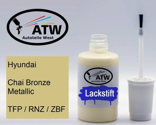 Hyundai, Chai Bronze Metallic, TFP / RNZ / ZBF: 20ml Lackstift, von ATW Autoteile West.